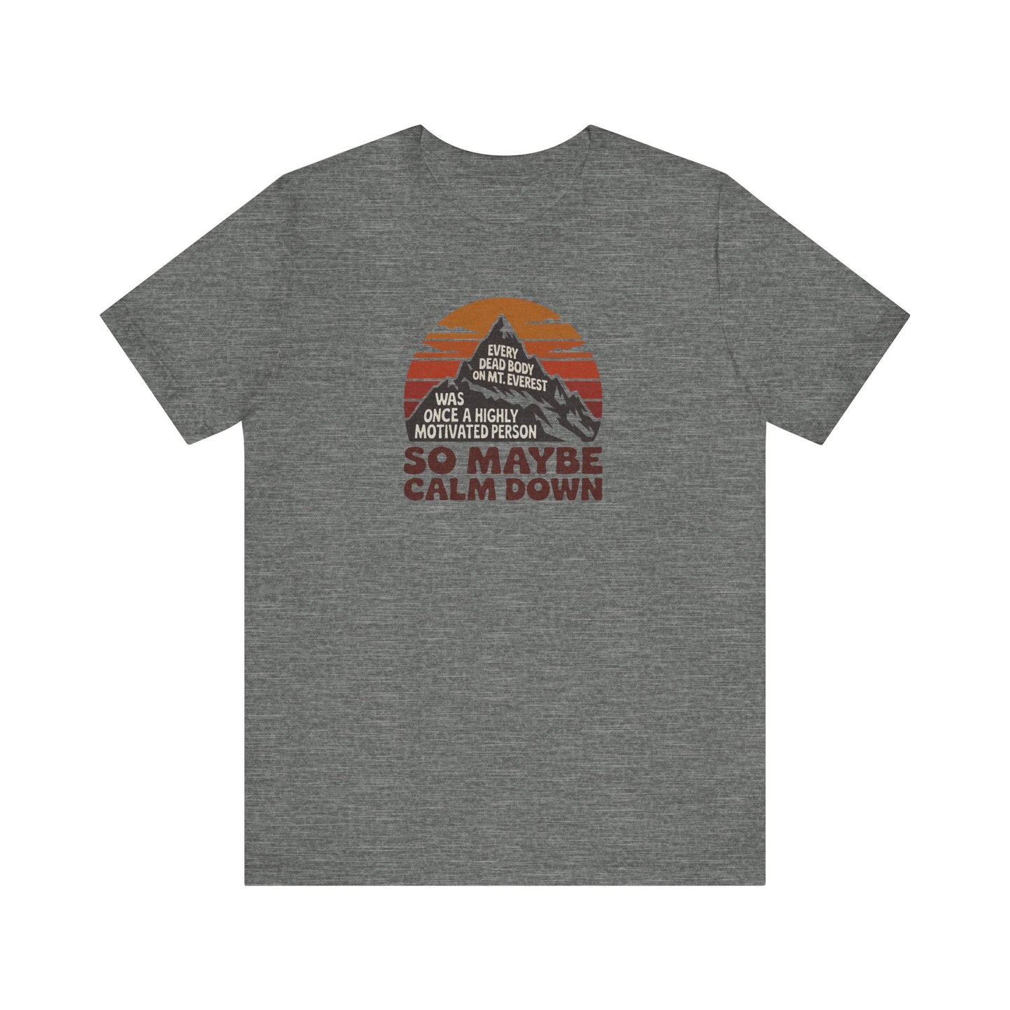 Everything in Moderation (Especially Fitness) – Mount Everest Retro Tee (Light)