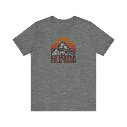 Everything in Moderation (Especially Fitness) – Mount Everest Retro Tee (Light)