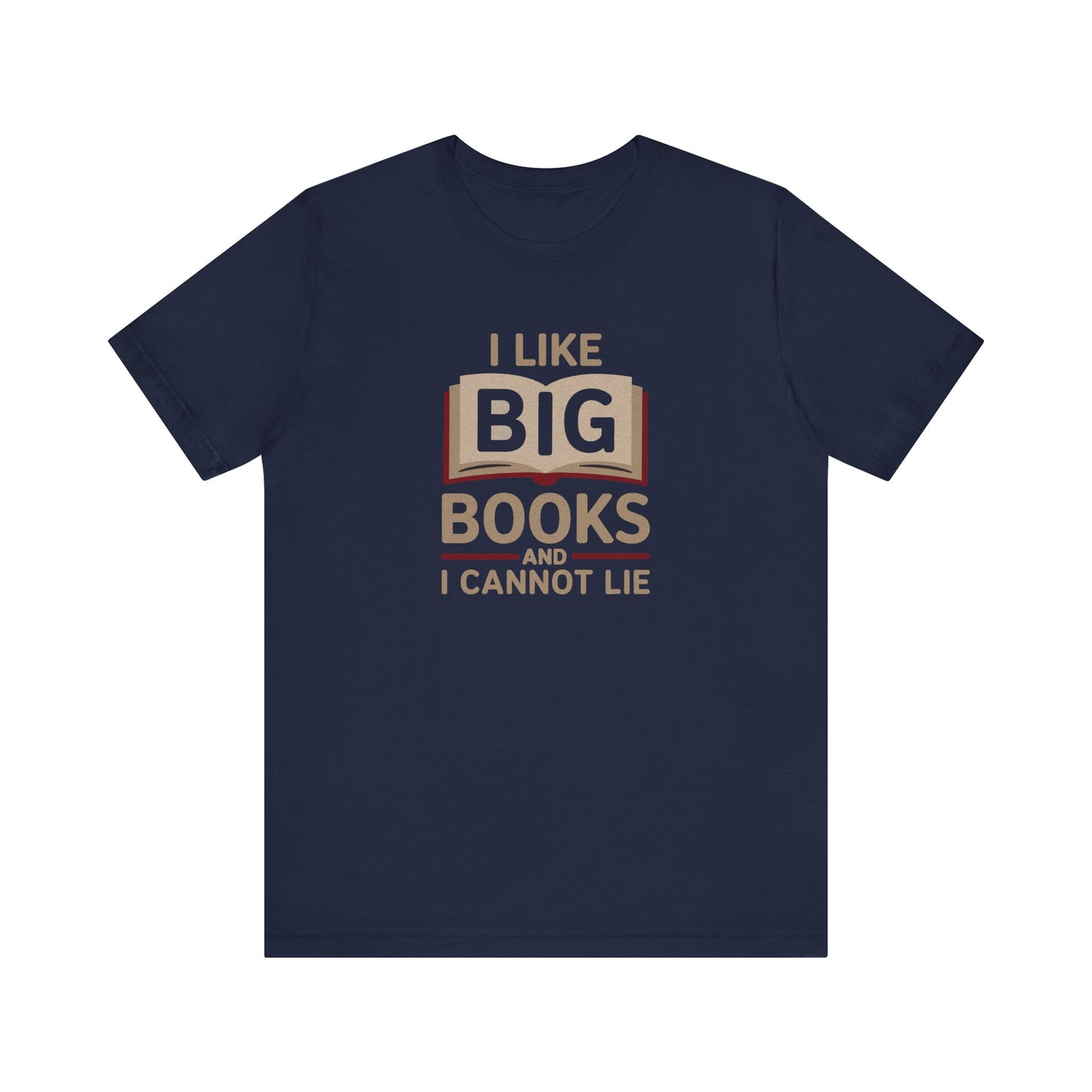 I Like Big Books and I Cannot Lie — Bibliophile Retro Tee (Dark)