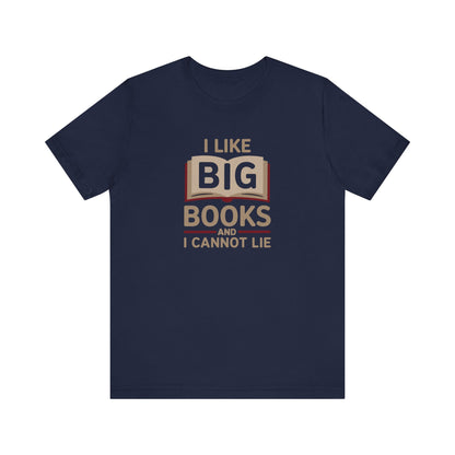 I Like Big Books and I Cannot Lie — Bibliophile Retro Tee (Dark)