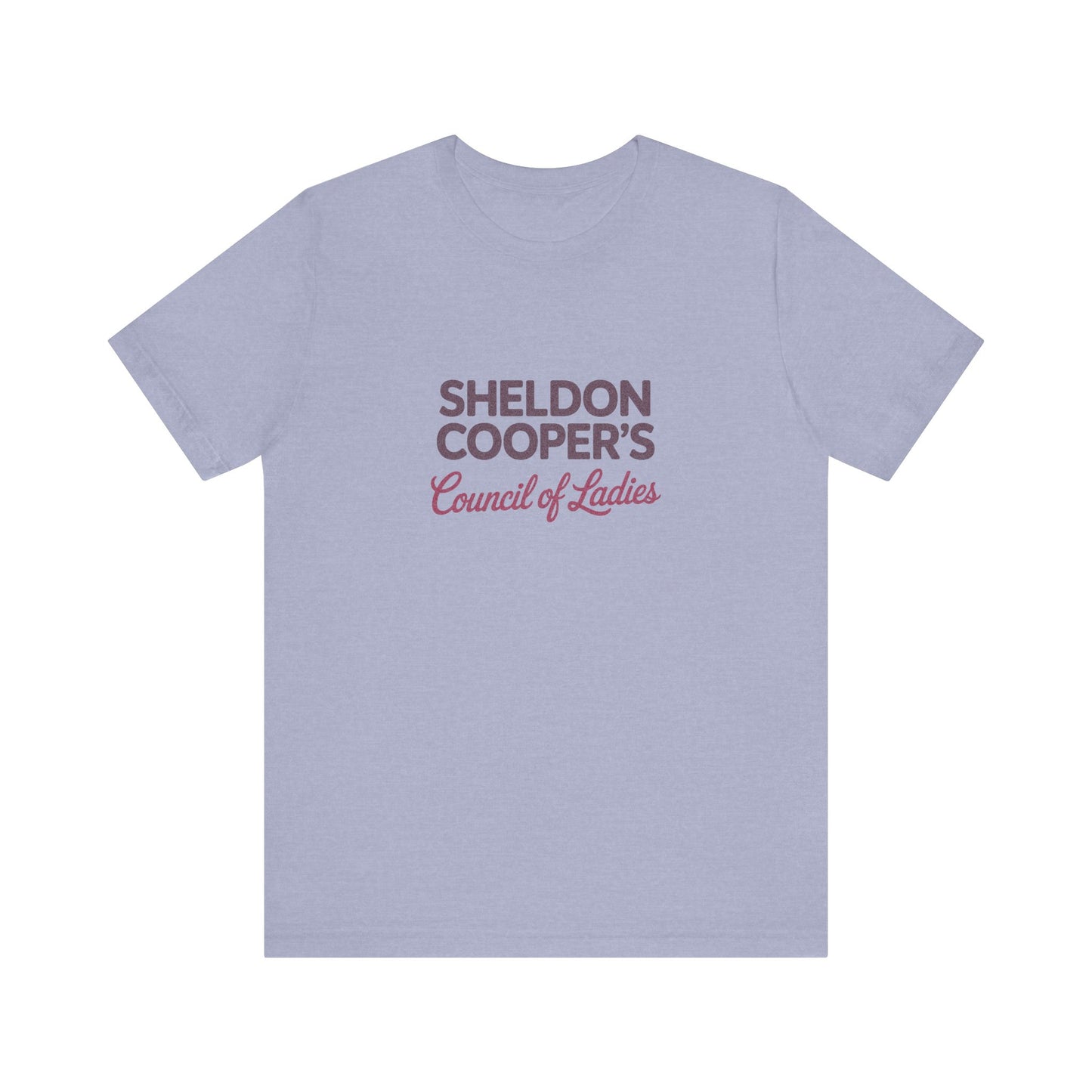 Sheldon Cooper’s Council of Ladies — TBBT Retro Tee (Light)