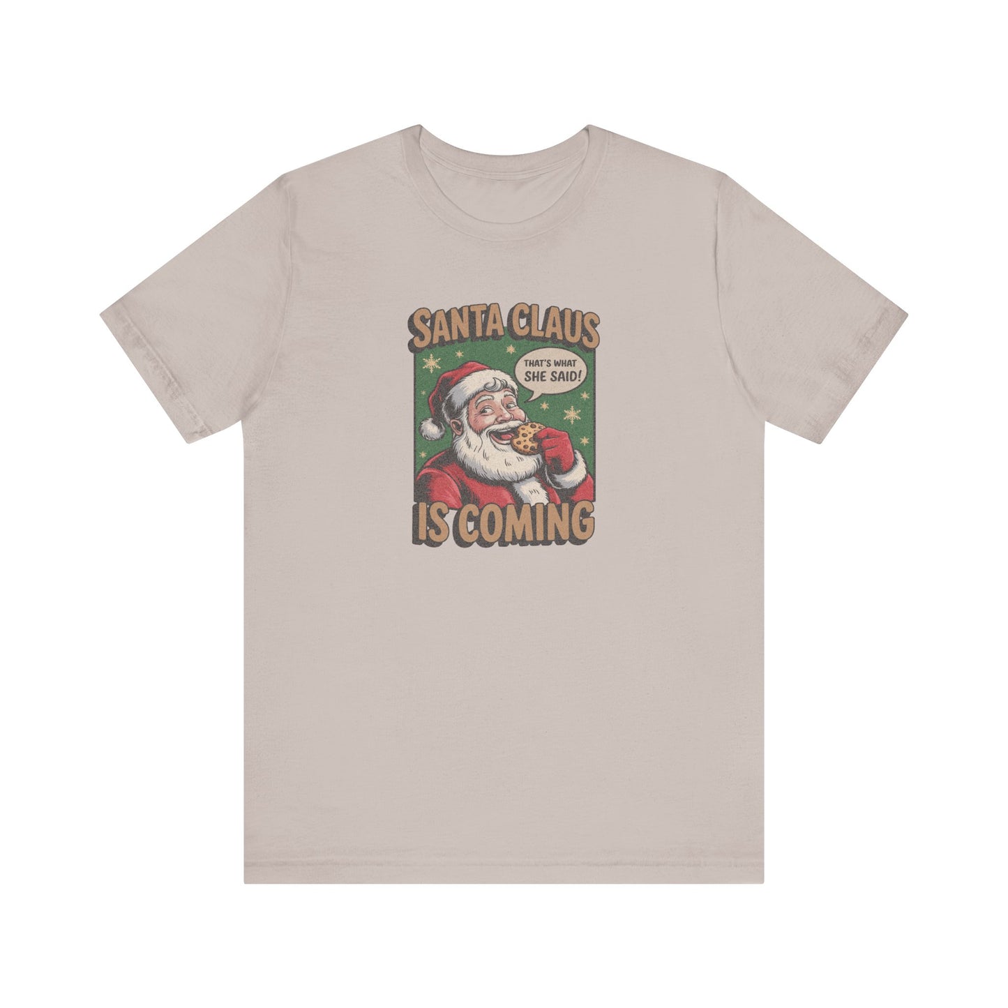 Santa Claus is Coming — Vintage Christmas Tee (Light)