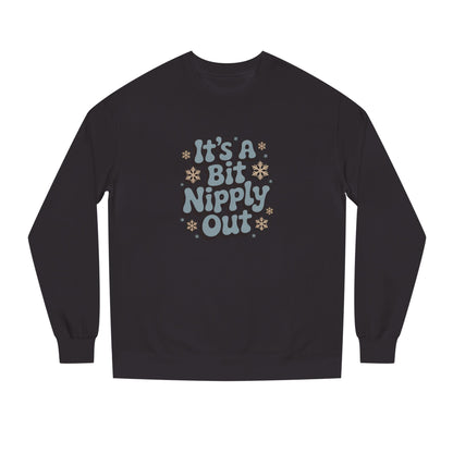 It's a Bit Nipply Out — Christmas Vacation Retro Sweatshirt (Dark)