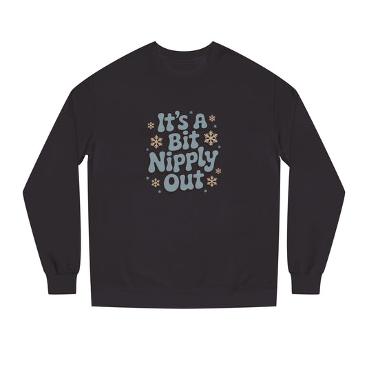 It's a Bit Nipply Out — Christmas Vacation Retro Sweatshirt (Dark)