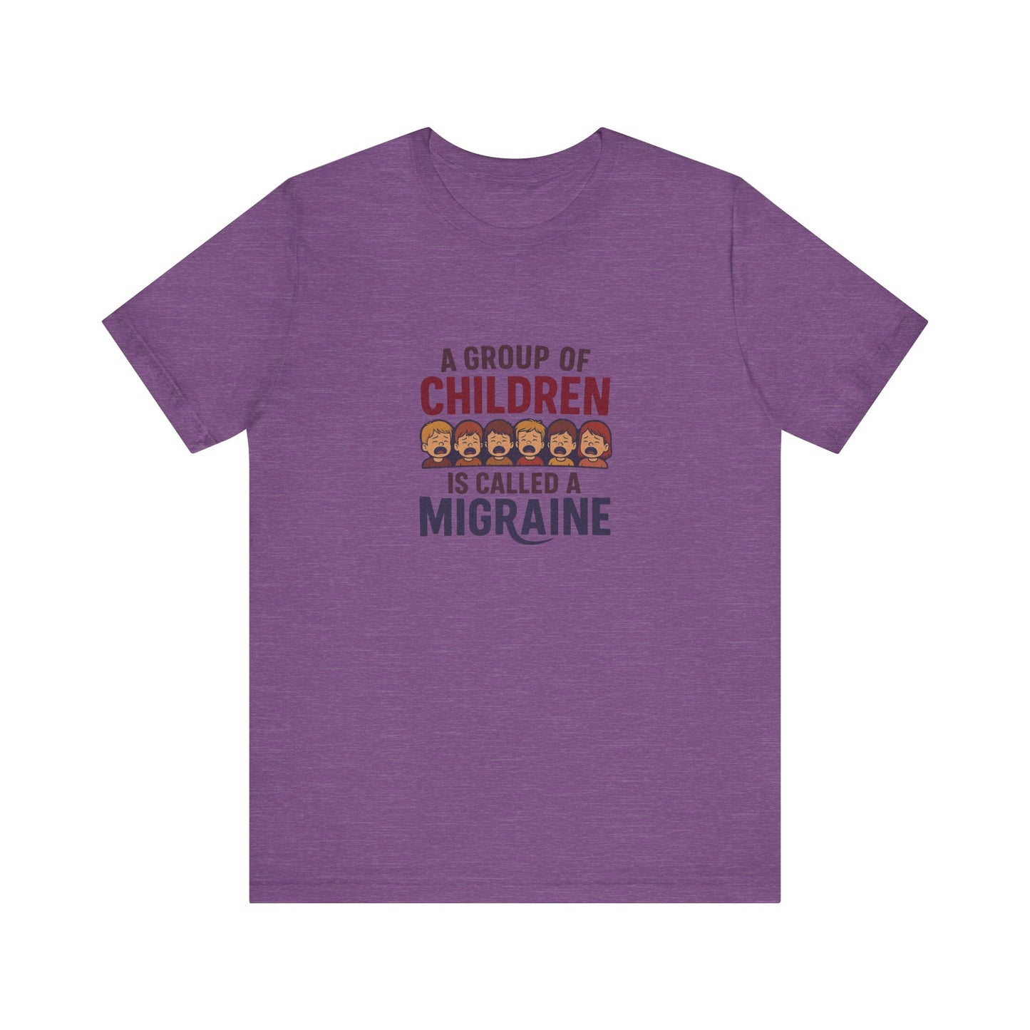 A Group of Children Is Called a Migraine — Retro Tee (Light)