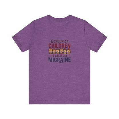 A Group of Children Is Called a Migraine — Retro Tee (Light)