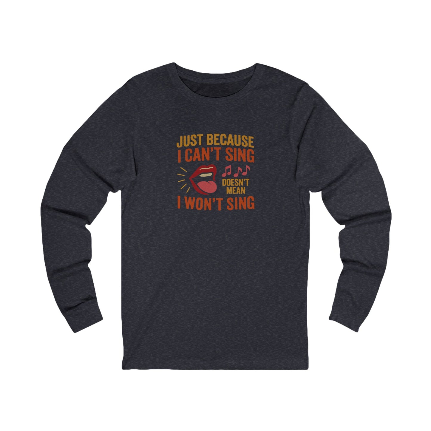 Sing Like Nobody’s Listening — Retro Long Sleeve (Dark)