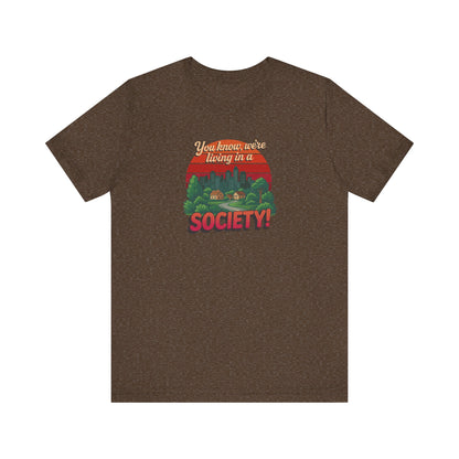 We’re Living in a Society! — Seinfeld Retro Tee (Dark)