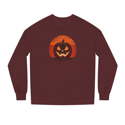 Retro Jack: Sliced Sunset — Halloween Sunset Sweatshirt (Dark)