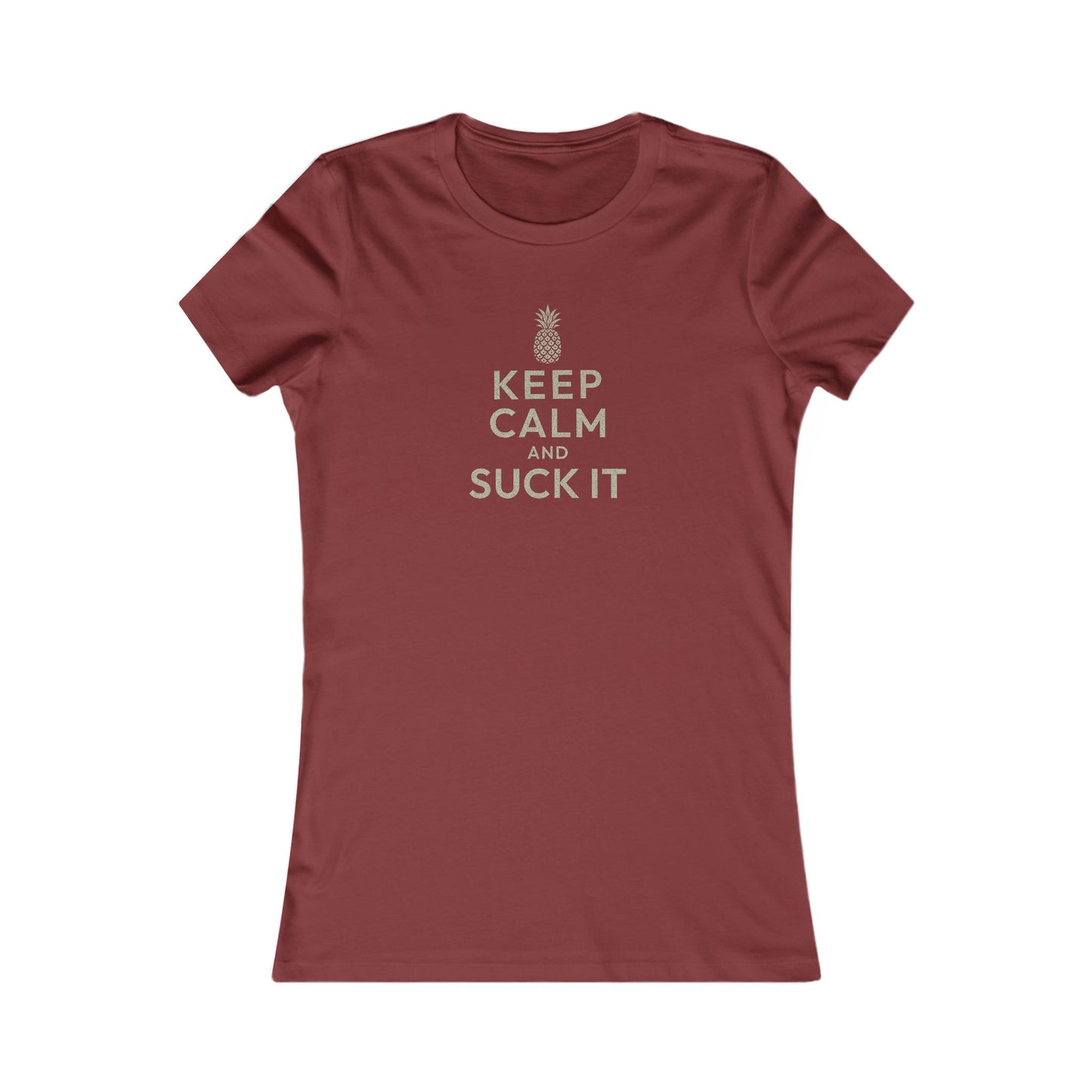 Keep Calm and Suck It — Psych Retro Women's Tee (Dark)