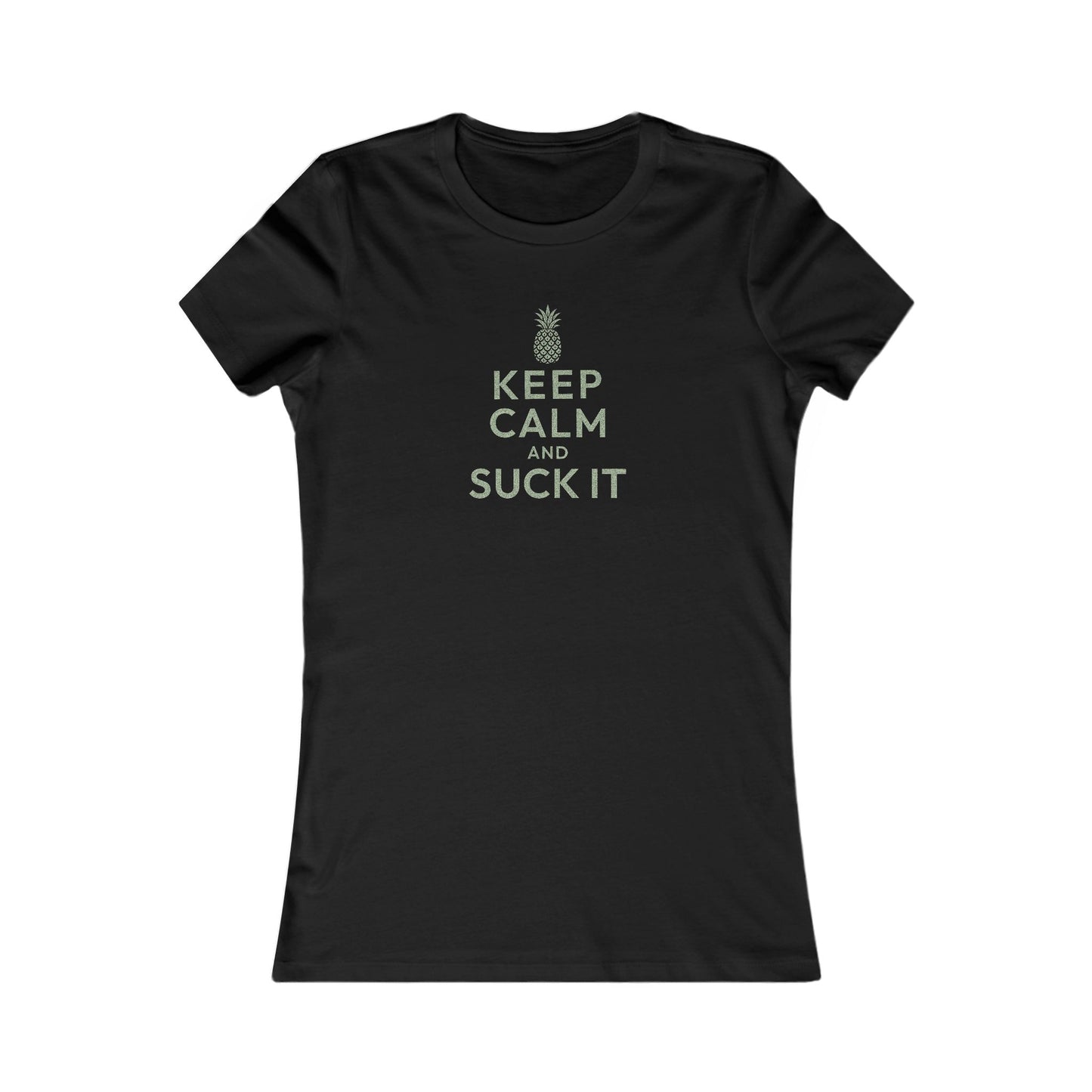 Keep Calm and Suck It — Psych Retro Women's Tee (Dark)