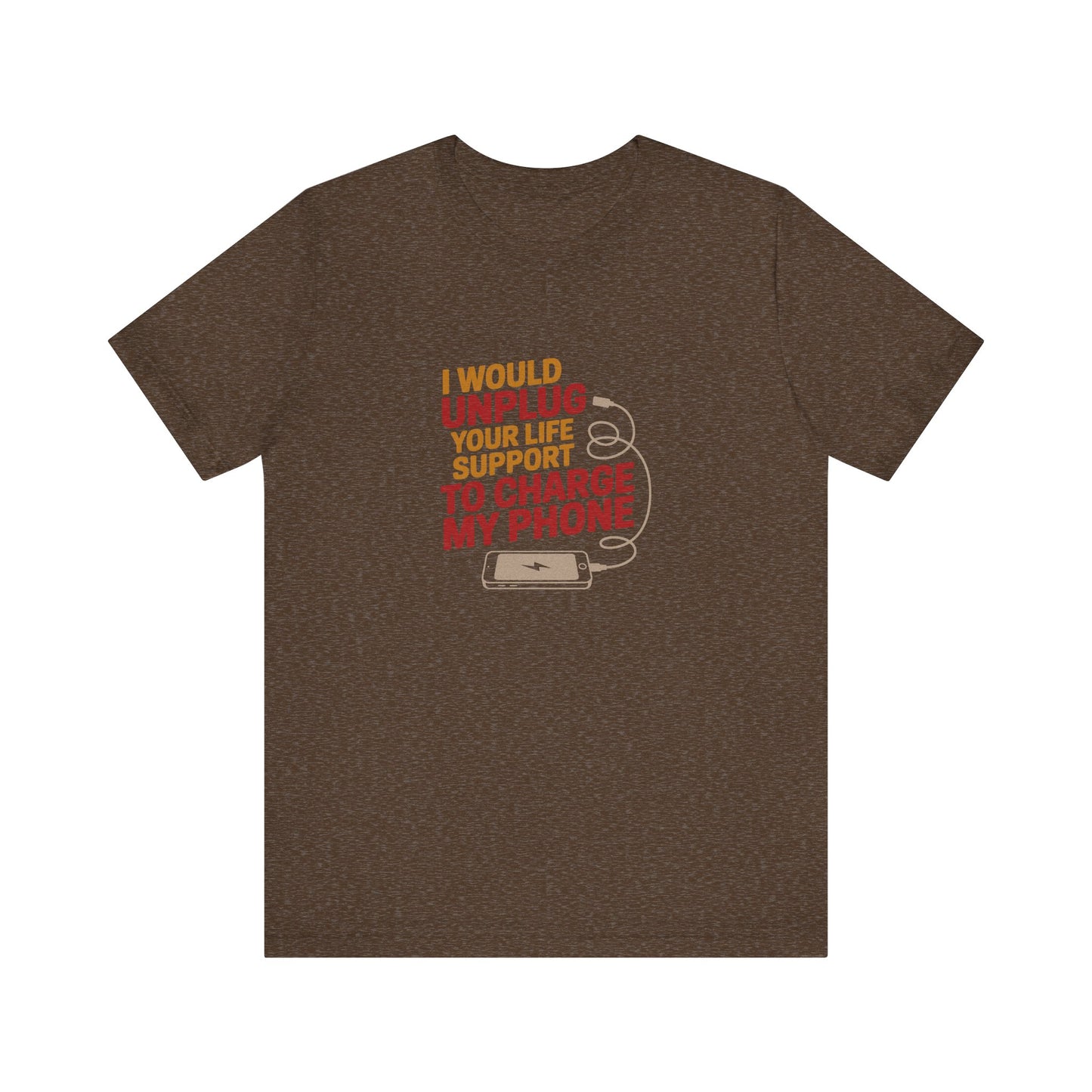 Your Life Support < Charging My Phone — Retro Tee (Dark)