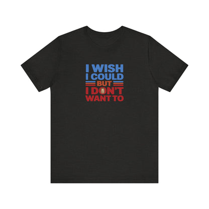 I Wish I Could, But I Don't Want To — Phoebe Buffay Retro Tee (Dark)