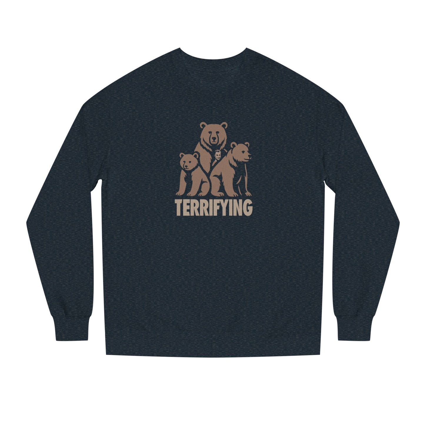 Bears Are Terrifying — Retro Silhouette Sweatshirt (Dark)