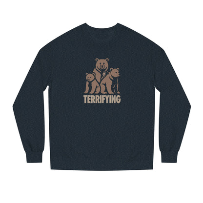 Bears Are Terrifying — Retro Silhouette Sweatshirt (Dark)
