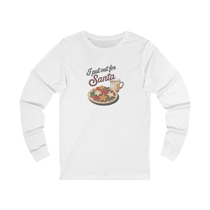 I Put Out for Santa — Retro Christmas Cookies Long Sleeve (Light)