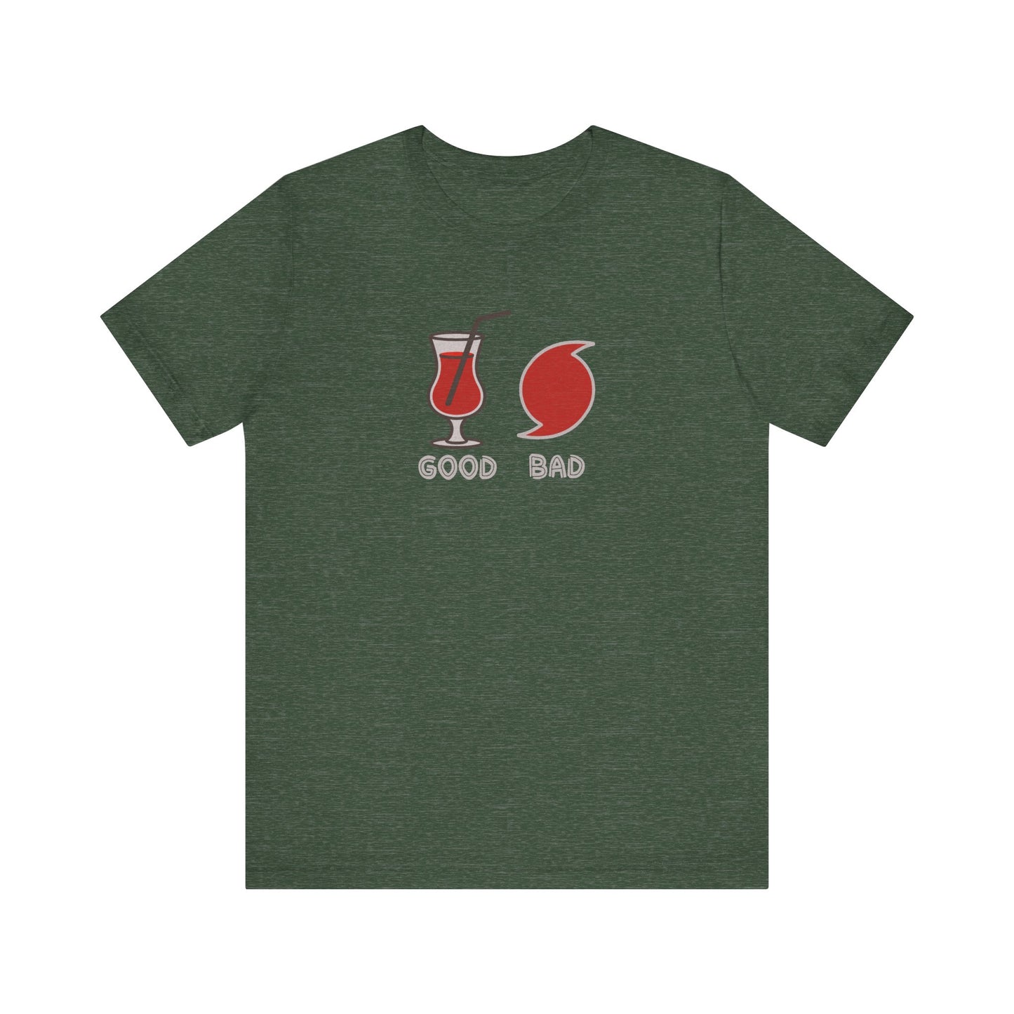 Good Hurricane, Bad Hurricane – Tropical Retro Tee (Dark)