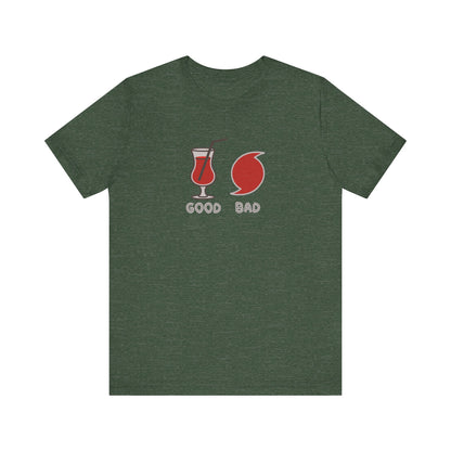 Good Hurricane, Bad Hurricane – Tropical Retro Tee (Dark)
