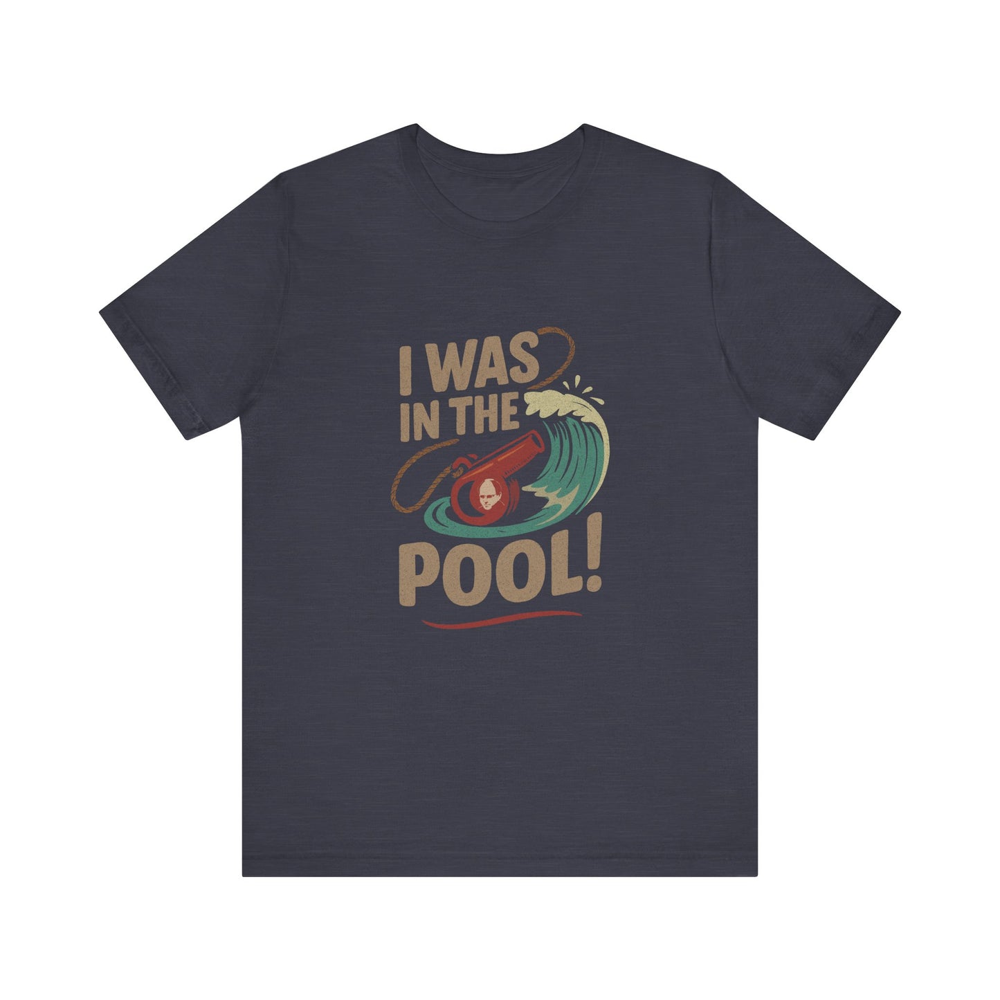 I Was in the Pool! — George Costanza Shrinkage Retro Tee (Dark)