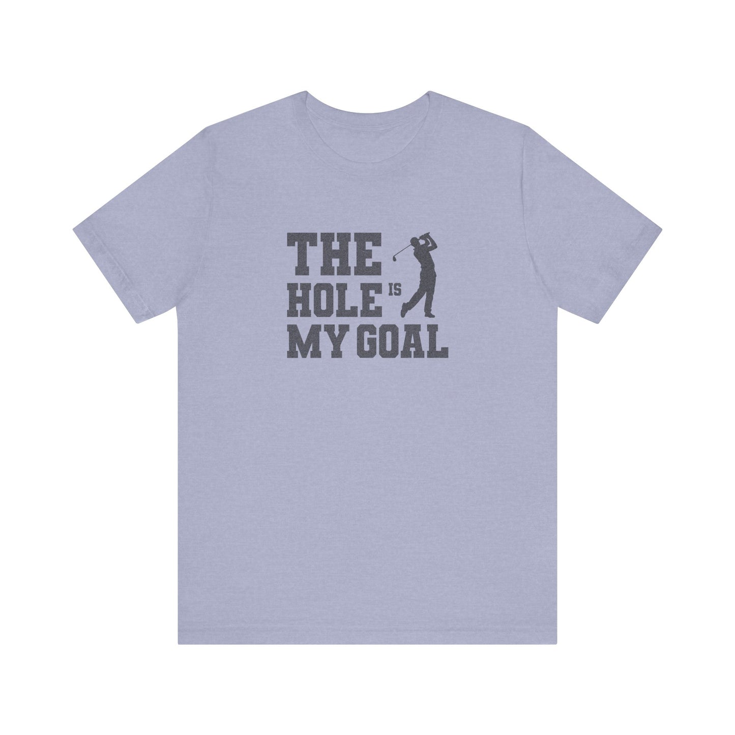 The Hole Is My Goal — Golf Silhouette Retro Tee (Light)