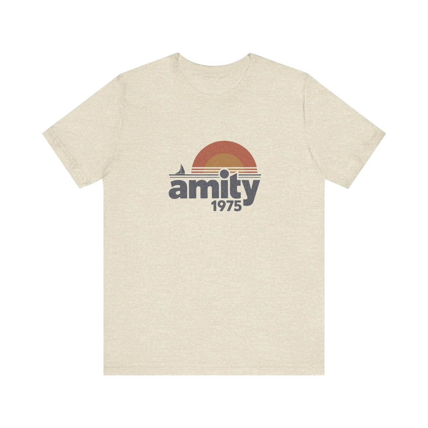 Amity Island 1975 — Jaws-Inspired Retro Tee (Light)