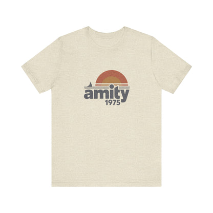Amity Island 1975 — Jaws-Inspired Retro Tee (Light)