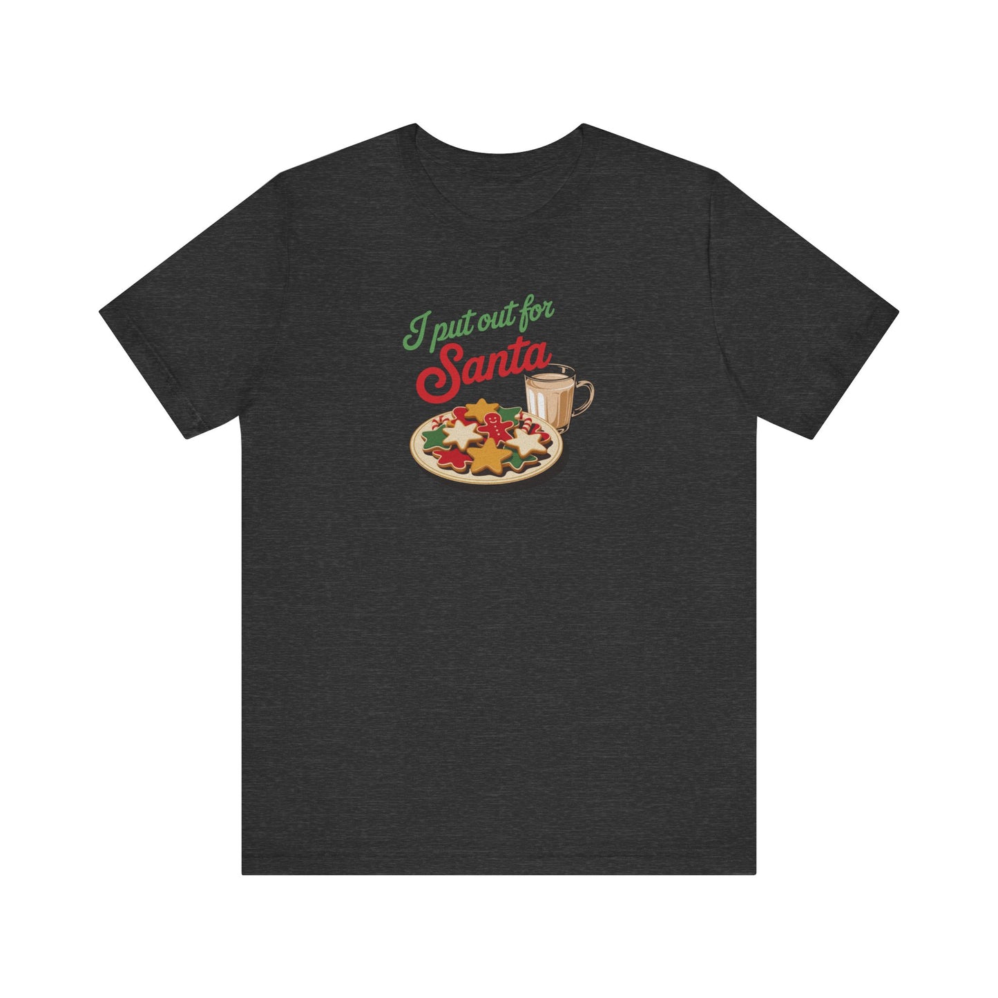 I Put Out for Santa — Retro Christmas Cookies Tee (Dark)
