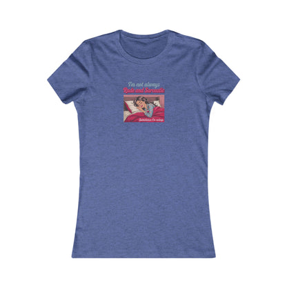 I'm Not Always Rude and Sarcastic — Retro Women's Tee (Dark)