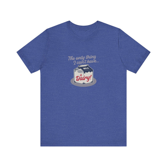 Can’t Have Dairy — Friends Jill Green Retro Tee (Dark)