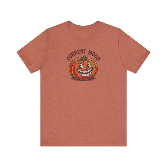 Current Mood (Toothy Jack) — Retro Halloween Tee (Light)