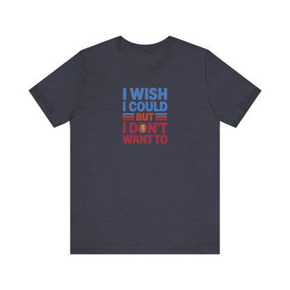 I Wish I Could, But I Don't Want To — Phoebe Buffay Retro Tee (Dark)