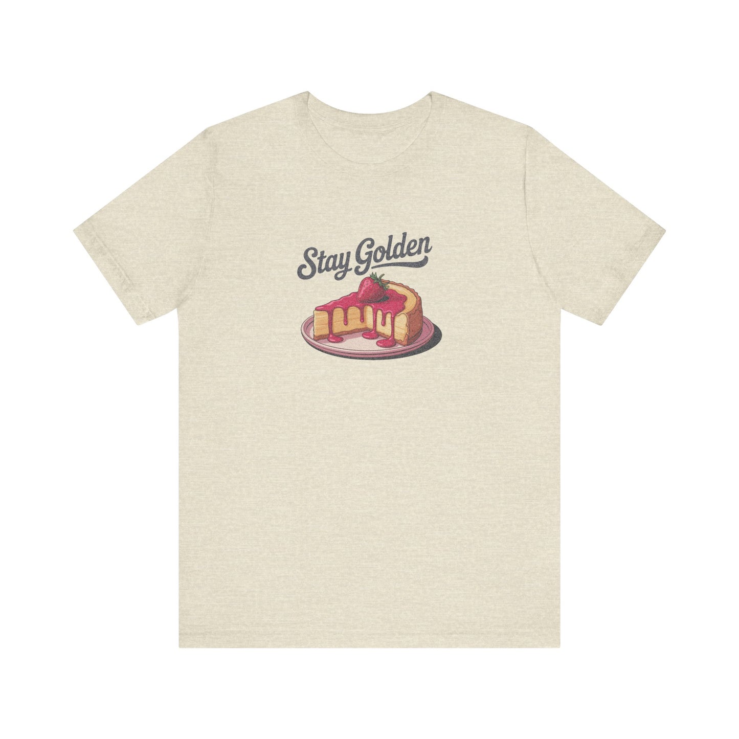 Stay Golden — Retro Cheesecake Graphic Tee (Light)
