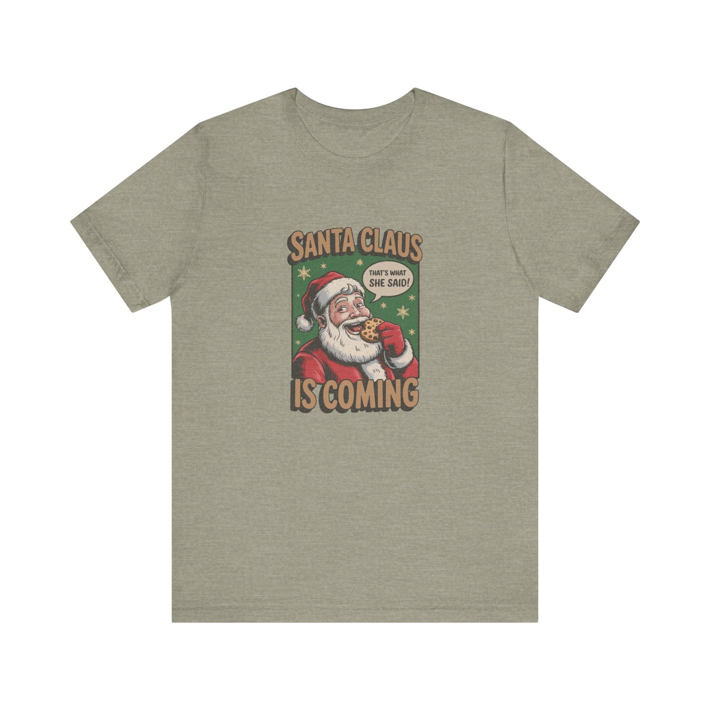 Santa Claus is Coming — Vintage Christmas Tee (Light)