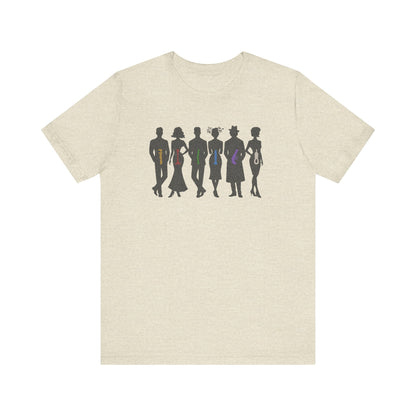 The Usual Suspects, Properly Armed — Clue Retro Tee (Light)