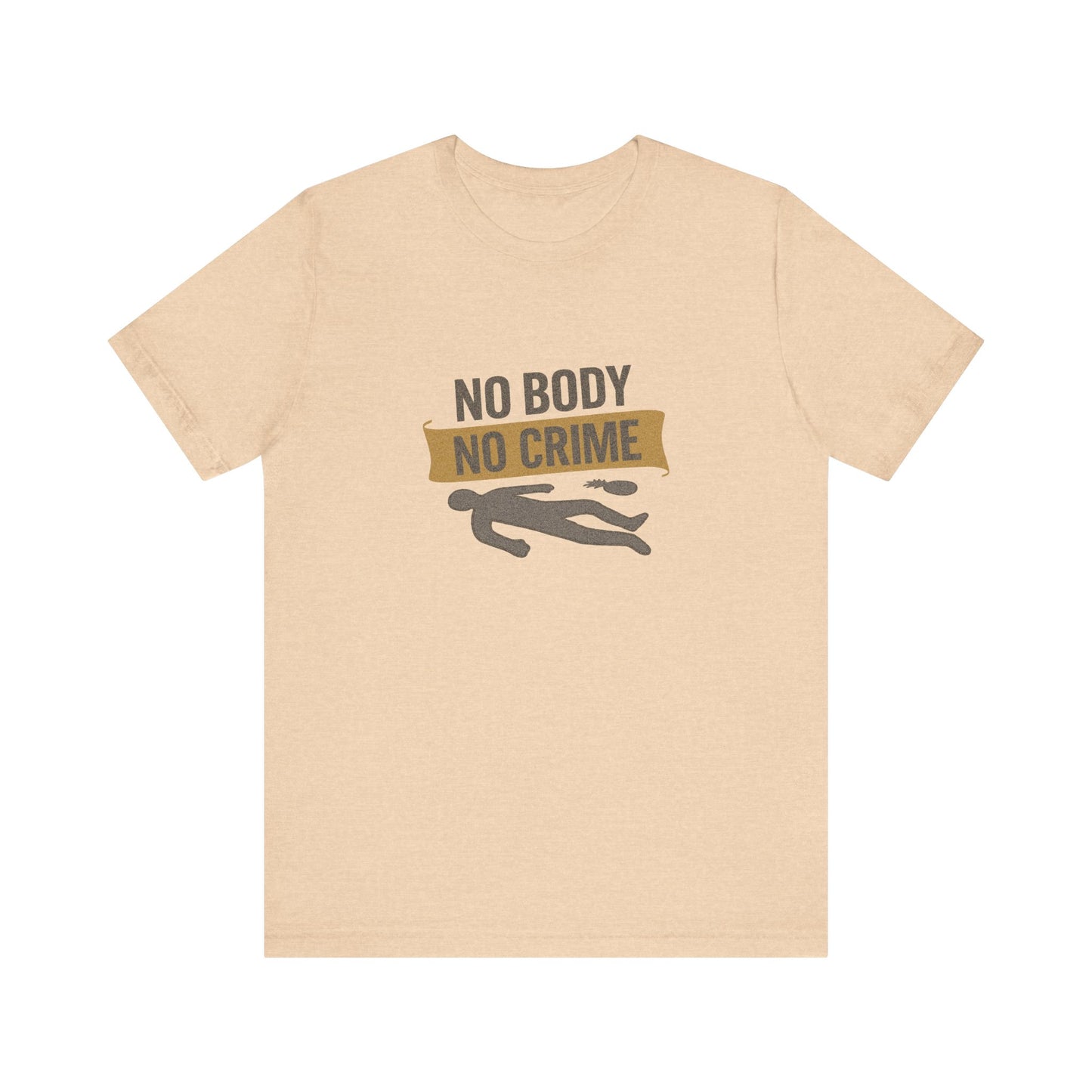 No Body, No Crime — Psych Crime Scene Retro Tee (Light)