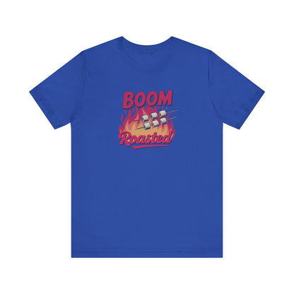Boom, Roasted — Michael Scott Retro Tee (Dark)
