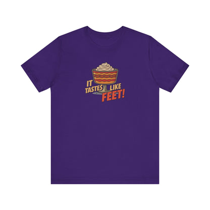 It Tastes Like Feet! — Thanksgiving Trifle Retro Tee (Dark)