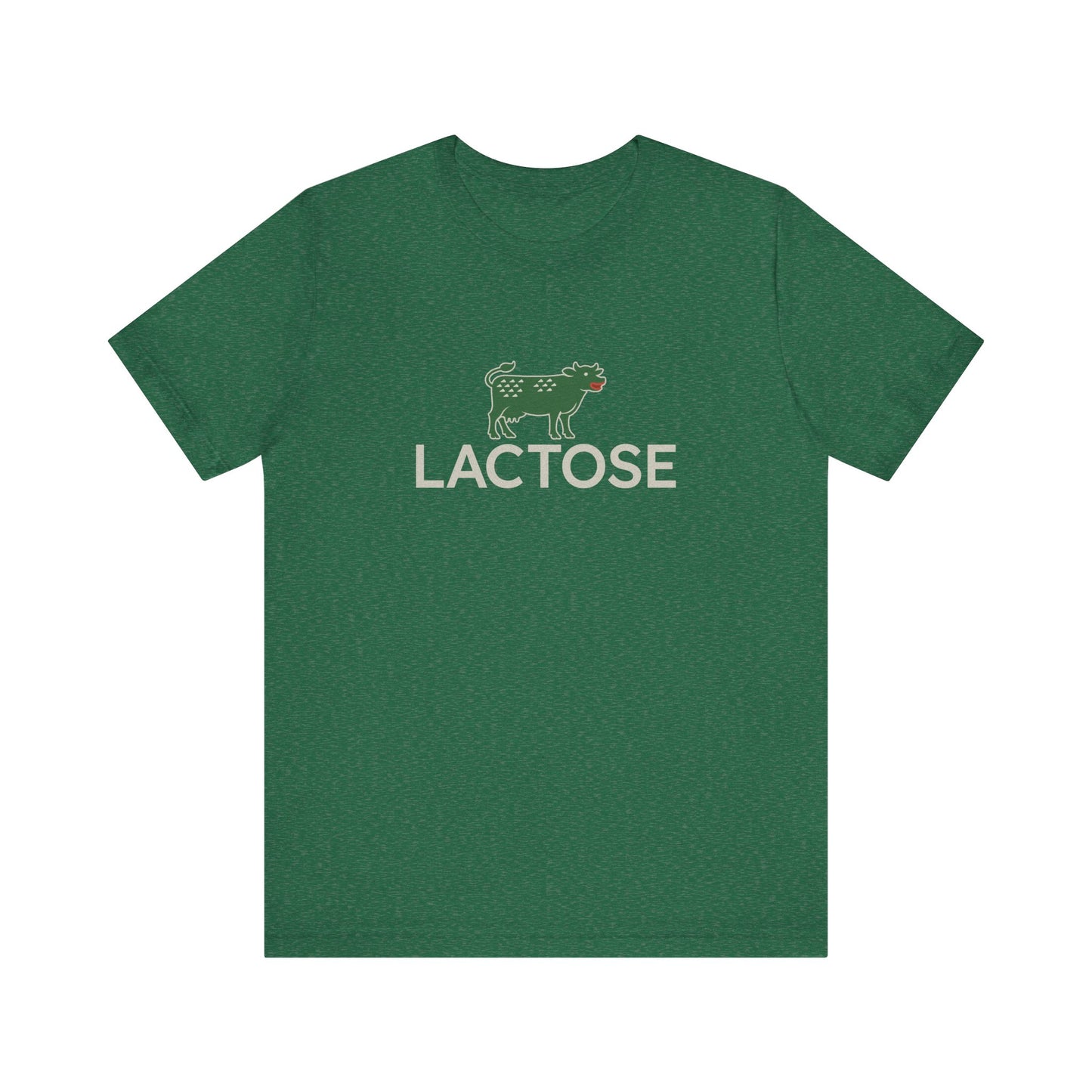 Life is a Beautiful… Typo – LACTOSE Logo Parody Retro Tee (Dark)