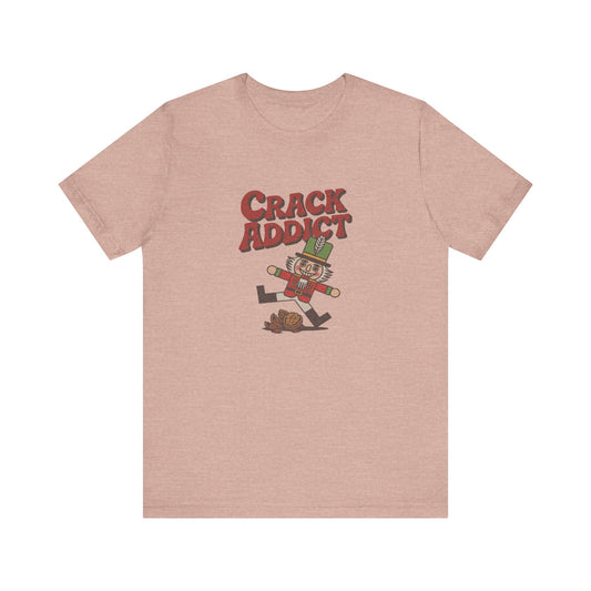 Crack Addict Nutcracker (Unhinged Remix) — Retro Tee (Light)