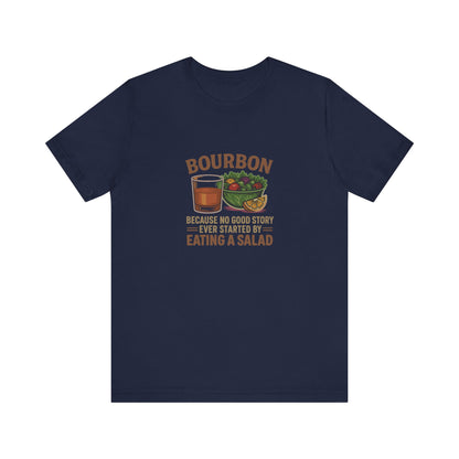 Bourbon > Eating a Salad — Graphic Retro Tee (Dark)