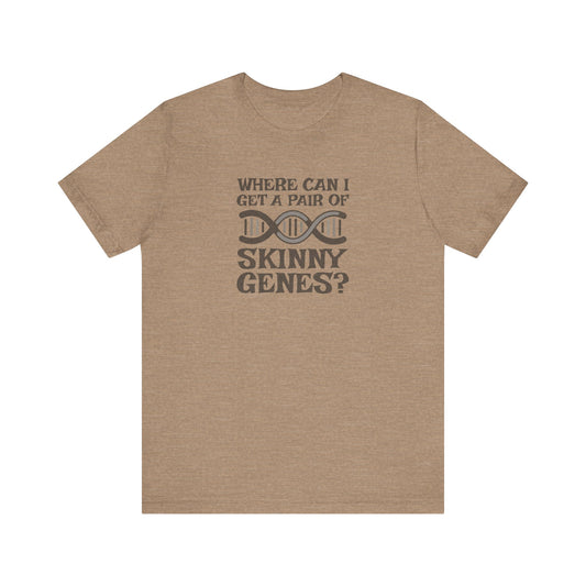 Pair of Skinny Genes — Retro Graphic Tee (Light)