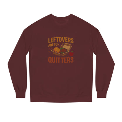 Leftovers Are for Quitters — Foodie Retro Sweatshirt (Dark)