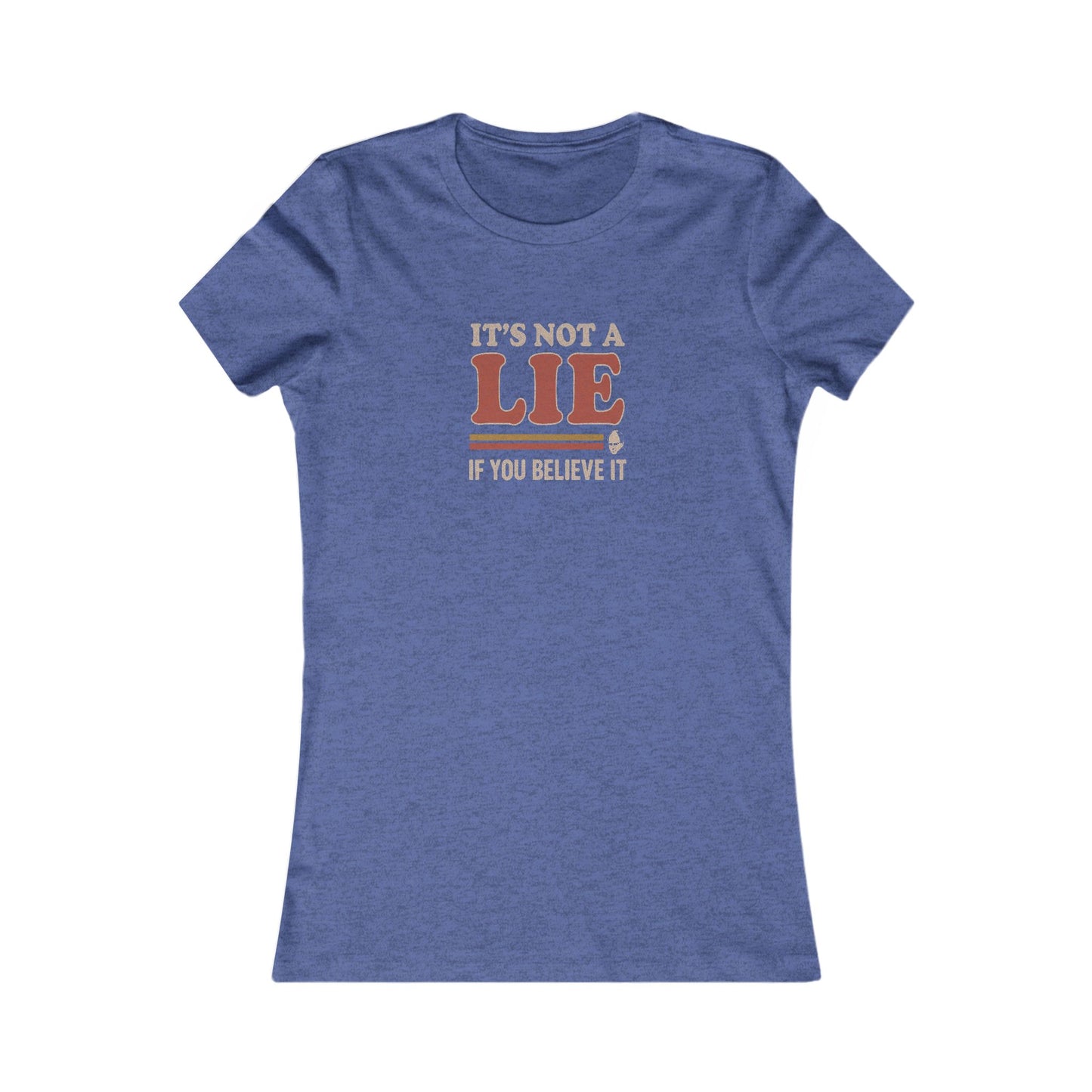 It’s Not a Lie, If You Believe It — George Costanza Retro Women's Tee (Dark)