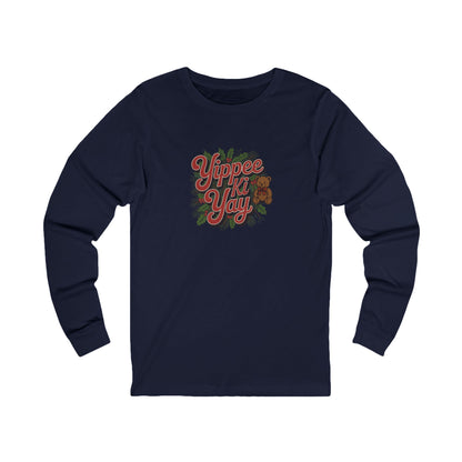 Yippee Ki Yay — Die Hard Retro Christmas Long Sleeve (Dark)