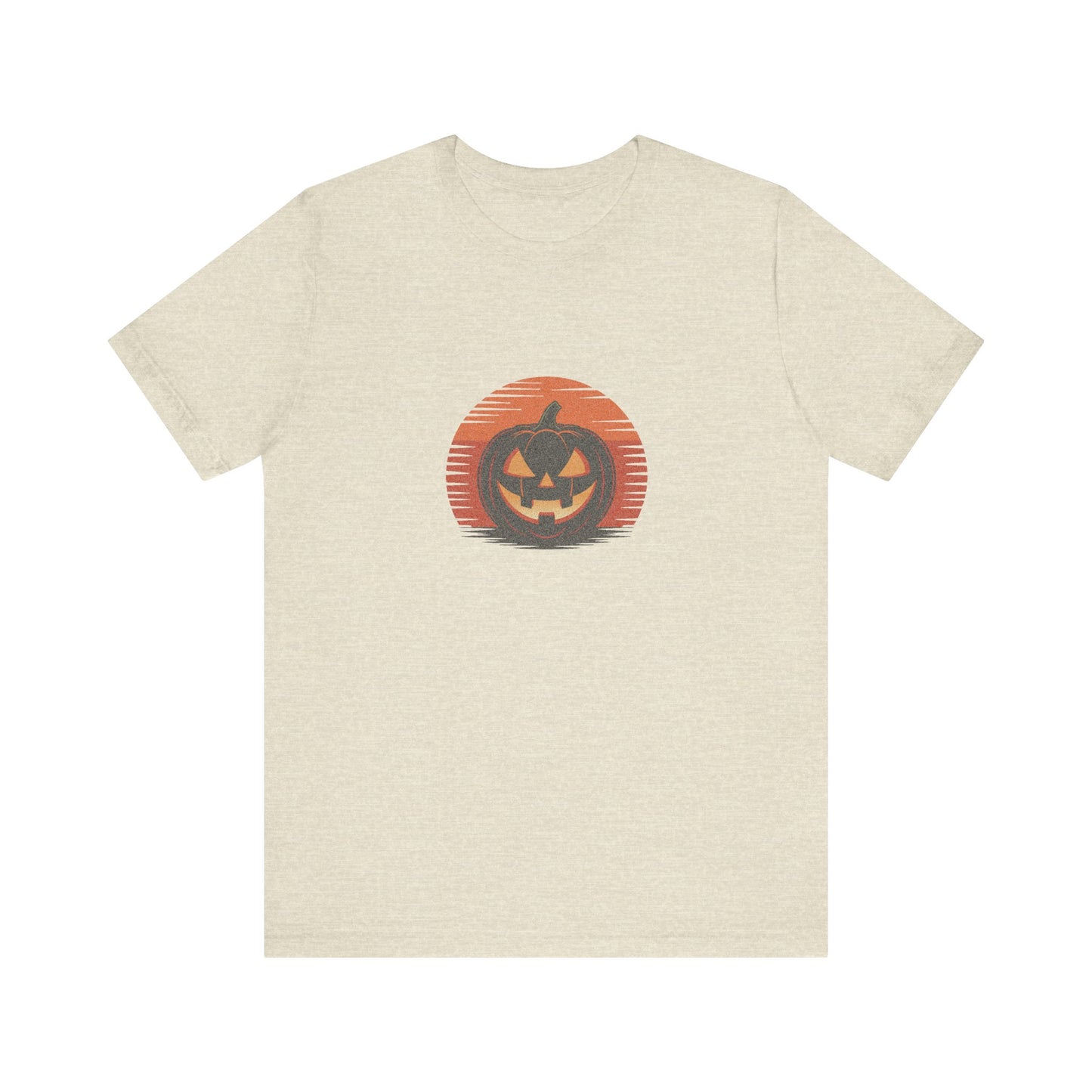 Retro Jack: Sliced Sunset — Halloween Sunset Tee (Light)