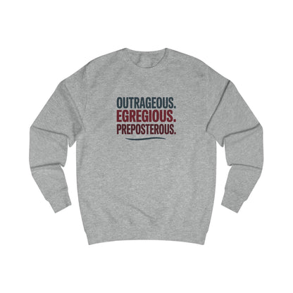 Outrageous Egregious Preposterous — Seinfeld Retro Sweatshirt (Light)