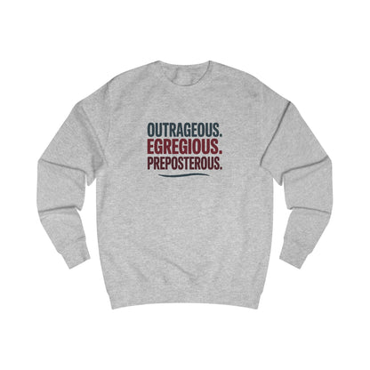 Outrageous Egregious Preposterous — Seinfeld Retro Sweatshirt (Light)