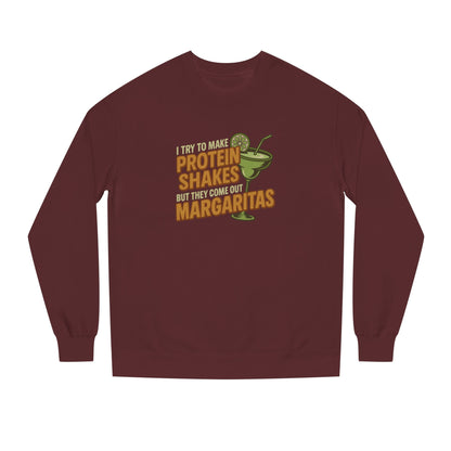 Protein Shakes (Oops, All Margaritas) — Retro Sweatshirt (Dark)
