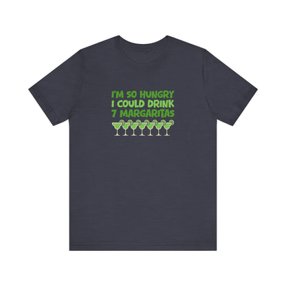 I’m So Hungry I Could Drink 7 Margaritas – Retro Tee (Dark)