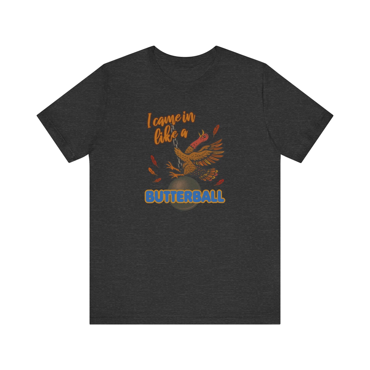 Like a Butterball — Miley Cyrus Thanksgiving Parody Retro Tee (Dark)